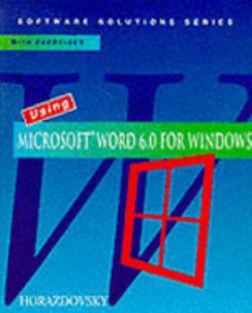 Hardcover Using Microsoft Word 6.0 for Windows Book