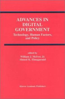 Hardcover Advances in Digital Government: Technology, Human Factors, and Policy Book