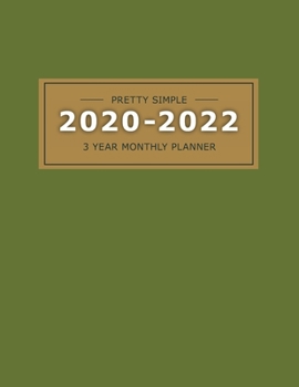 Paperback 2020 20223 Year Monthly Planner: 36 Months Yearly Planner & Monthly Calendar View -Very Simple Design Planner Schedule - Organizer - Great Useful Jour Book