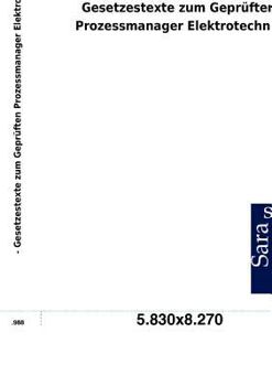 Paperback Gesetzestexte zum Geprüften Prozessmanager Elektrotechnik [German] Book
