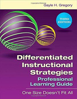 Paperback Differentiated Instructional Strategies Professional Learning Guide: One Size Doesn't Fit All Book