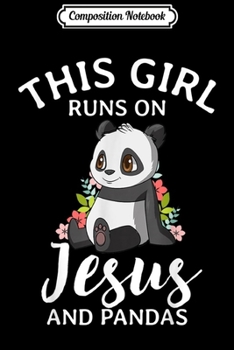 Composition Notebook: This Girl Runs On Jesus And Meditation Christianity  Journal/Notebook Blank Lined Ruled 6x9 100 Pages