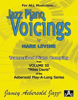 Paperback Jazz Piano Voicings: Transcribed Piano Comping from Volume 50 Miles Davis Book