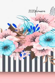 2020Planners: Year Plan with Monthly Planner and Habit Tracker for Organizer Agenda Schedule Notebook Journal and Business : Beautiful Flower Cover