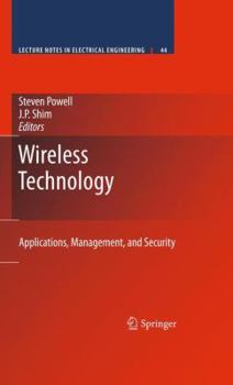 Paperback Wireless Technology: Applications, Management, and Security Book