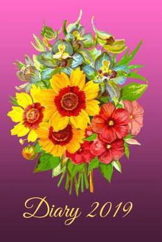 Paperback Diary 2019: Flowers Art Watercolour Book