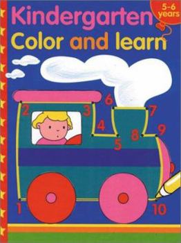 Paperback Kindergarten Color and Learn Book