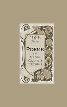 Paperback Poems by Naomi Cooper Cravens: 1925 Diary Book