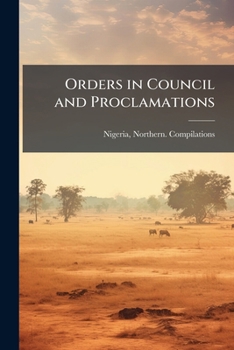 Paperback Orders in Council and Proclamations Book