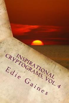 Paperback Inspirational Cryptograms, Vol. 4 [Large Print] Book