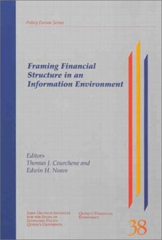 Paperback Framing Financial Structure in an Information Environment Book