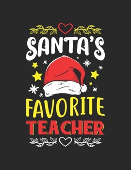 Santa's Favorite Teacher: Teacher Gift 2020 Planner Calendar Pocket calendar for Monthly Planning 12 Month 8.5 x 11“
