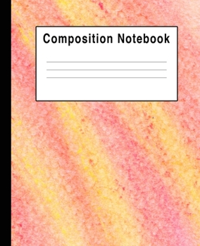 Composition Notebook: Yellow Peachy Pastels