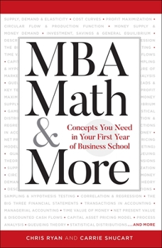 Paperback MBA Math & More: Concepts You Need in First Year Business School Book