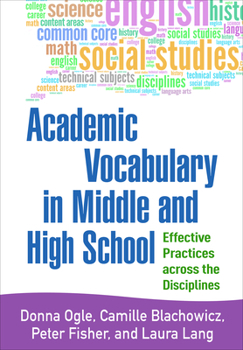 Hardcover Academic Vocabulary in Middle and High School: Effective Practices Across the Disciplines Book