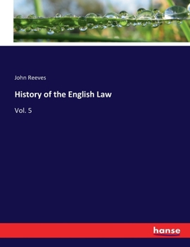 Paperback History of the English Law: Vol. 5 Book