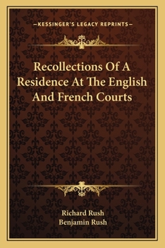 Paperback Recollections Of A Residence At The English And French Courts Book