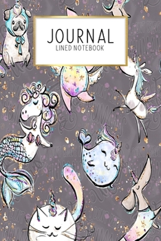 Paperback Journal Lined Notebook: Unicorn Animals I Dont Believe in Humans - Blank Lined Journal - Gratitude Journal - 6" x 9" 100 Pg -Motivational Quot Book