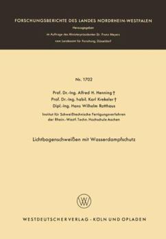 Paperback Lichtbogenschweißen Mit Wasserdampfschutz [German] Book