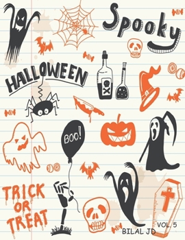 Paperback Happy Halloween Coloring Book for Kids Ages 4-8: Spooky Coloring Book