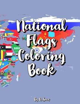 Paperback National Flags Coloring Book