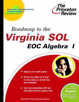 Paperback Roadmap to the Virginia SOL: EOC Algebra I (State Test Preparation Guides) Book