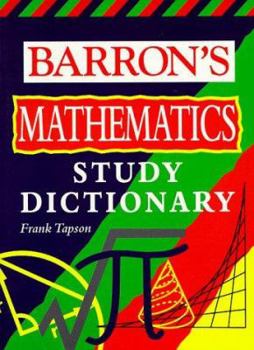 Paperback Barron's Math Study Dictionary Book
