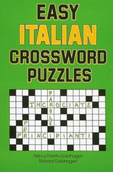 Paperback Easy Italian Crossword Puzzles Book