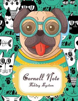 Cornell Note Taking System: Cute dog, Note Taking Notebook, For Students, Writers,school supplies list, Notebook 8.5" x 11"- 120 Pages