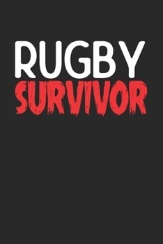 Paperback Rugby Survivor: 6x9 - notebook - 120 pages - lined Book