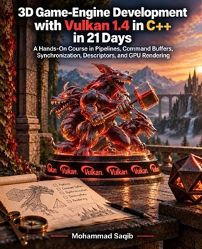 Paperback 3D Game-Engine Development with Vulkan 1.4 in C++ in 21 Days: A Hands-On Course in Pipelines, Command Buffers, Synchronization, Descriptors, and GPU Rendering (Learn Programming in 21 Days) Book