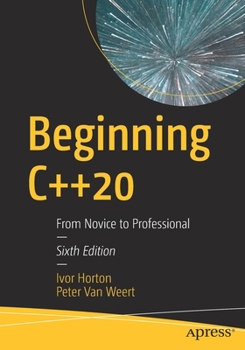 Paperback Beginning C++20: From Novice to Professional Book