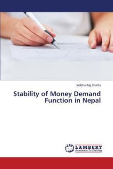 Paperback Stability of Money Demand Function in Nepal Book