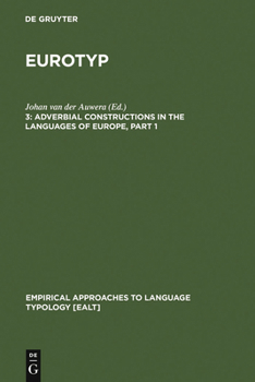 Hardcover Adverbial Constructions in the Languages of Europe Book