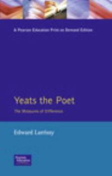 Paperback Yeats The Poet: The Measures of Difference Book