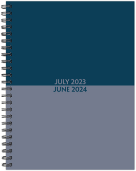 Spiral-bound Blue Duotone Academic 2023-24 6.5 X 8.5 Softcover Weekly Planner Book