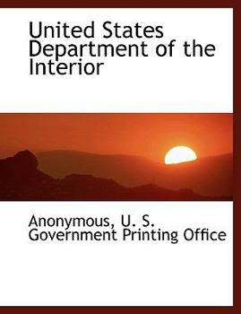 Paperback United States Department of the Interior Book