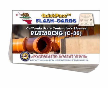 C-36 Plumbing Contractor's License Exam QuickPass Flash Cards