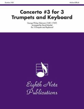 Paperback Concerto #3 for 3 Trumpets and Keyboard: Score & Parts Book