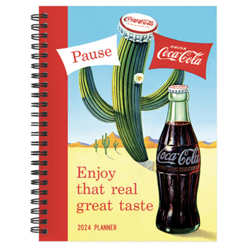 Calendar Cal 2024- Coke Medium Weekly Monthly Planner Book