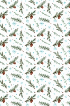 Paperback Little Pinecones and Snowflakes Journal: 150 Page Lined Notebook/Diary Book
