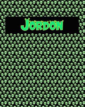 Paperback 120 Page Handwriting Practice Book with Green Alien Cover Jordon: Primary Grades Handwriting Book