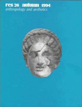 Paperback Res: Anthropology and Aesthetics: Volume 26 Book