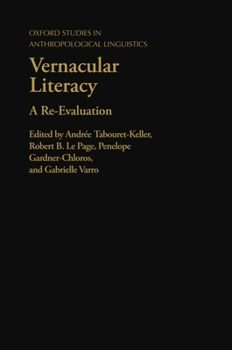 Hardcover Vernacular Literacy: A Re-Evaluation Book