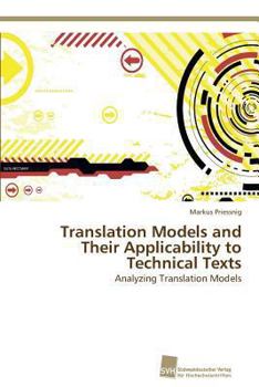 Paperback Translation Models and Their Applicability to Technical Texts Book