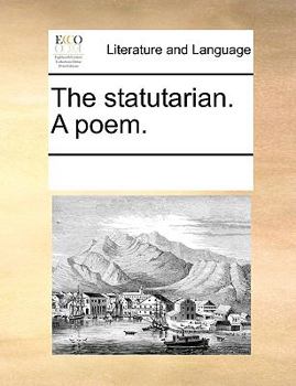 Paperback The statutarian. A poem. Book
