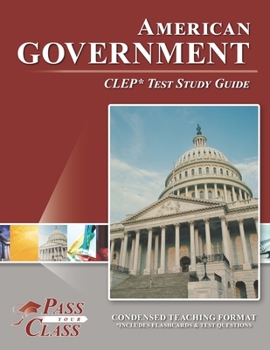 Paperback American Government CLEP Test Study Guide Book