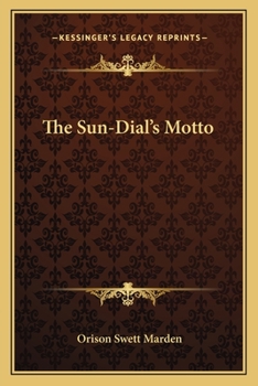 Paperback The Sun-Dial's Motto Book