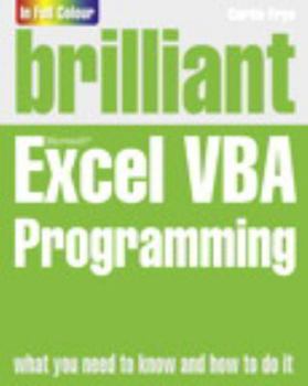 Paperback Brilliant Excel VBA Programming Book