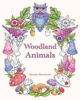 Paperback Woodland Animals: An adult colouring book for dreaming and relaxing. Book